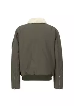 Куртка-бомбер Alpha Industries, темно-зеленый