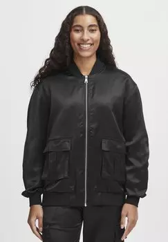 Куртка-бомбер b.young, черный джинсовый