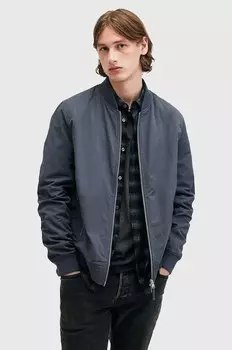 Куртка-бомбер BASSETT Allsaints, темно-синий