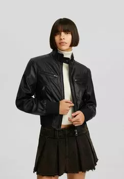 Куртка-бомбер Bershka, черный