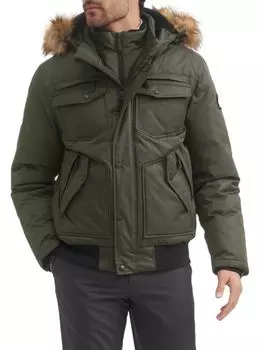 Куртка-бомбер Bert из искусственного меха Toboggan Canada, цвет Forest Green