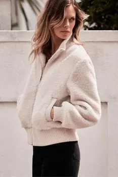 Куртка бомбер «Борг» Mint Velvet, белый