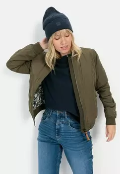 Куртка-бомбер camel active, темно-зеленый