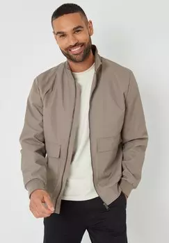 Куртка-бомбер CAPSULE Threadbare, серо-коричневый