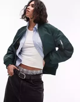 Куртка-бомбер Carhartt WIP Otley темно-зеленого цвета