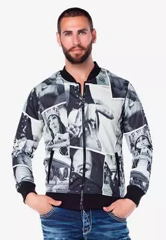 Куртка-бомбер Cipo & Baxx, черный