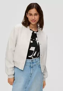Куртка-бомбер COLLEGE QS, цвет ecru