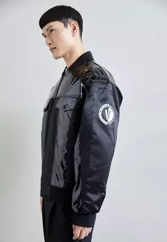 Куртка-бомбер CONTRAST Versace Jeans Couture, черный