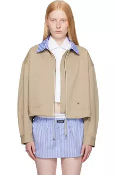 Куртка-бомбер цвета хаки с парашютом HommeGirls