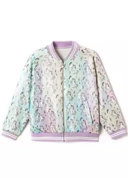 Куртка-бомбер для девочек с единорогами и звездами Miss Muse