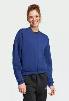 Куртка-бомбер ESSENTIALS CONTEMPORARY LOGO adidas Sportswear, темно-синий