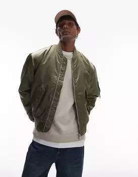 Куртка-бомбер Essentials цвета хаки Lacoste