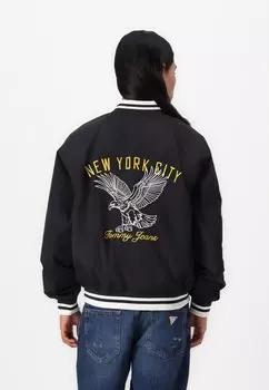 Куртка-бомбер GRAPHIC JACKET Tommy Jeans, черный