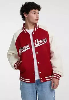 Куртка-бомбер Guess Jeans, красный