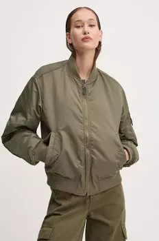 Куртка-бомбер Guess Jeans, зеленый