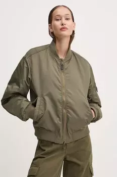 Куртка-бомбер Guess Jeans, зеленый