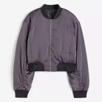 Куртка-бомбер H&M, темно-серый