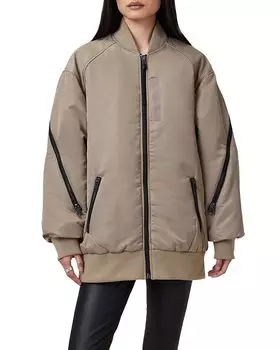 Куртка-бомбер Hanaa ALLSAINTS, коричневый/бежевый