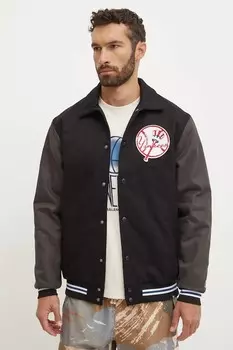 Куртка-бомбер хлопковая MLB New York Yankees 47 Brand, черный