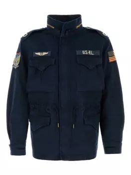 Куртка-бомбер из хлопка Polo Ralph Lauren, синий