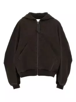 Куртка-бомбер из хлопка The Attico, коричневый