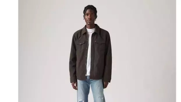 Куртка-бомбер из искусственной кожи Levi's, коричневый