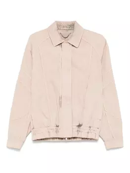 Куртка-бомбер из окрашенного денима Golden Goose, нейтральный