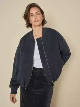 Куртка-бомбер из смесовой шерсти dumont MOS MOSH, цвет Salute Navy