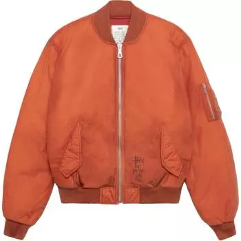 Куртка-бомбер из вощеной ткани Stussy, Orange