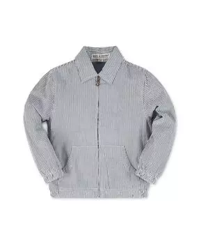 Куртка-бомбер из жатого хлопка с длинными рукавами для мальчиков, детская Hope & Henry