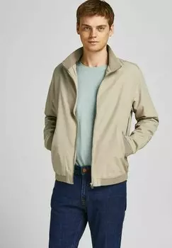 Куртка-бомбер JJERUSH HARRINGTON Jack & Jones, бежевый