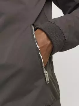 Куртка-бомбер JJERUSH HARRINGTON Jack & Jones, темно-коричневый