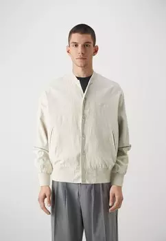 Куртка-бомбер JORFARO LINEN MIX BOMBER JACKET Jack & Jones, кремовый