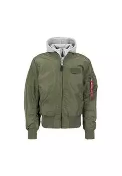 Куртка бомбер куртка Alpha Industries, зеленый