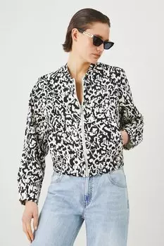 Куртка-бомбер льняная Medicine, мультиколор