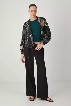 Куртка-бомбер льняная Medicine, мультиколор