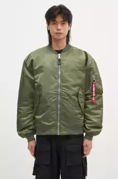 Куртка-бомбер MA-1 CS Alpha Industries, зеленый
