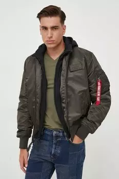 Куртка-бомбер MA-1 D-Tec Alpha Industries, зеленый