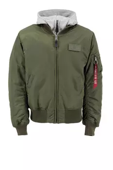 Куртка-Бомбер "ma-1 d-tec" Alpha Industries, зеленый