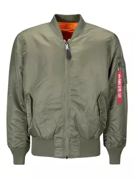 Куртка-бомбер MA-1 Heritage на молнии Alpha Industries, зеленый