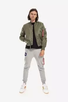 Куртка-бомбер MA-1 VF 59 Alpha Industries, зеленый