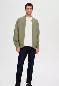 Куртка-бомбер MACK Selected Homme, оливковый