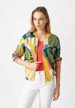 Куртка-бомбер MAXIMALISTS TROPICS PATTERN - Cardigan Ivko, желтый