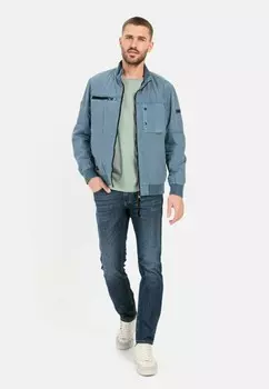 Куртка-бомбер MIT STEHKRAGEN camel active, синий