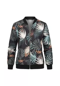 Куртка-бомбер MIT TROPICAL PRINT Cloud 5ive, черный