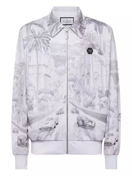 Куртка-бомбер Монте-Карло Philipp Plein, белый