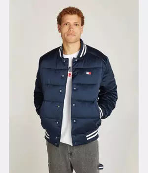 Куртка-бомбер мужская Tommy Jeans атласная , синий