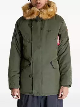 Куртка-бомбер на молнии Alpha Industries, зеленый