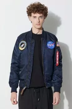 Куртка-бомбер НАСА MA-1 VF Alpha Industries, темно-синий