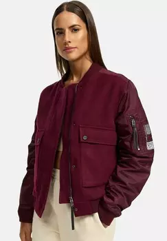 Куртка-бомбер Navahoo, темно-красный